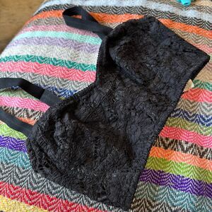 Rare! Dolce & Gabbana lace bralette top with corset details